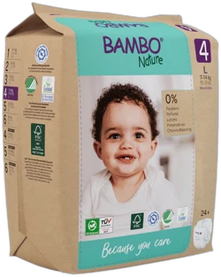 bambo nature maat 4 - 24 stuks bambo nature maat 4 - 24 stuks