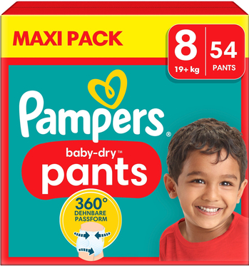 Pampers Baby-Dry Pants maat 8 - 54 broekjes Pampers Baby-Dry Pants maat 8 - 54 broekjes