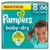 Pampers Baby-Dry maat 8 - 66 luiers