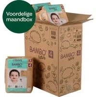 BAMBO Nature Luiers - Maat 4 (7-14 kg) - 144 stuks Maandbox BAMBO Nature Luiers - Maat 4 (7-14 kg) - 144 stuks Maandbox