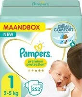 Pampers Premium Protection luiers - Maat 1 - 252 luiers