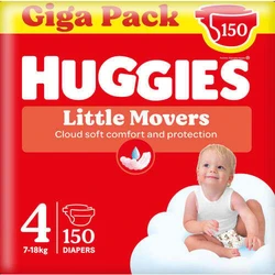 Huggies Little Movers Maat 4 - 150 luiers Huggies Little Movers Maat 4 - 150 luiers