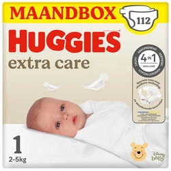 Huggies Extra Care Maat 1 - 112 luiers Huggies Extra Care Maat 1 - 112 luiers