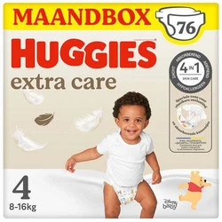 Huggies Extra Care Maat 4 - 76 luiers Huggies Extra Care Maat 4 - 76 luiers