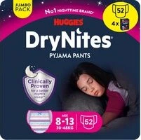 Huggies DryNites Girl maat 8-15 - 52 luierbroekjes Huggies DryNites Girl maat 8-15 - 52 luierbroekjes