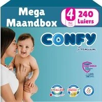 Confy Premium - Maat 4) - 240 luiers