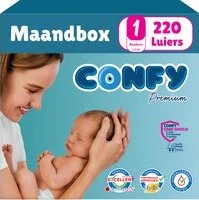 Confy Premium - Maat 1 - 220 Luiers