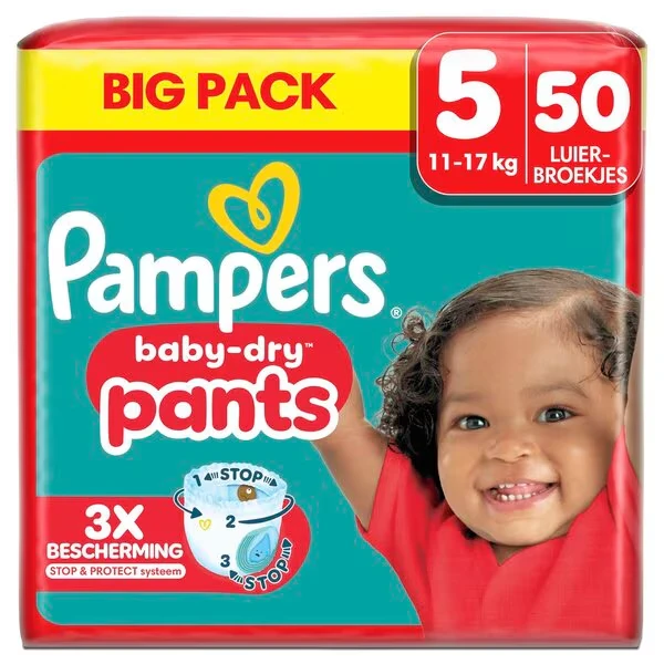 Pampers Baby-Dry Pants maat 5 - 50 luiers Pampers Baby-Dry Pants maat 5 - 50 luiers
