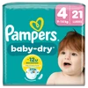 Pampers Baby-Dry maat 4 - 21 stuks Pampers Baby-Dry maat 4 - 21 stuks