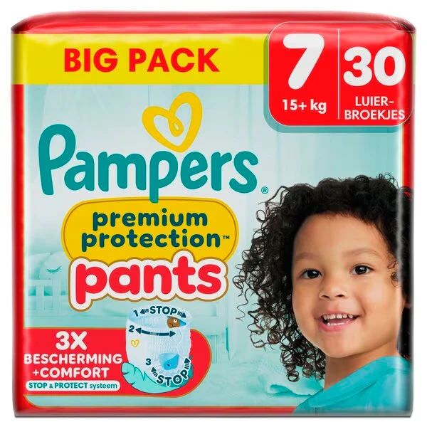 Pampers Premium Protection Pants Maat 7 - 30 Luierbroekjes Pampers Premium Protection Pants Maat 7 - 30 Luierbroekjes