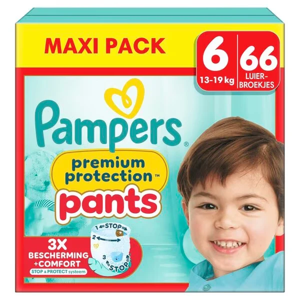 Pampers Premium Protection Pants Maat 6 - 66 Luierbroekjes Pampers Premium Protection Pants Maat 6 - 66 Luierbroekjes
