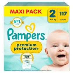 Pampers Premium Protection Maat 2 - 117 Luiers Pampers Premium Protection Maat 2 - 117 Luiers