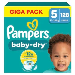 Pampers Baby-Dry Maat 5 - 128 luiers