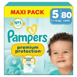 Pampers Premium Protection Maat 5 - 80 luiers Pampers Premium Protection Maat 5 - 80 luiers