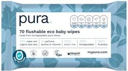 Pura doorspoelbare babydoekjes - 70 doekjes Pura doorspoelbare babydoekjes - 70 doekjes