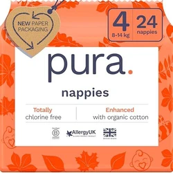 Pura Eco Baby luiers - maat 4 - 24 luiers