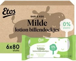 Etos Lotion Billendoekjes Mild 6-pak (6x80) Etos Lotion Billendoekjes Mild 6-pak (6x80)