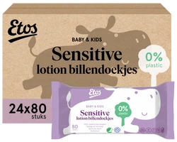 Etos Baby Lotion Sensitive Billendoekjes Megabox - 1920 stuks (24x 80 stuks)