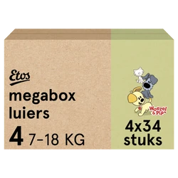 Etos Woezel & Pip Luiers Maxi Maat 4 - 136 luiers Etos Woezel & Pip Luiers Maxi Maat 4 - 136 luiers