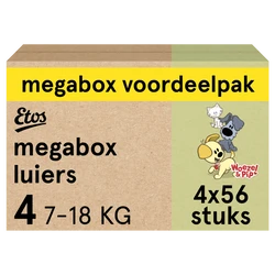 Etos Woezel & Pip Luiers Maxi Maat 4 - 224 luiers Etos Woezel & Pip Luiers Maxi Maat 4 - 224 luiers