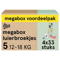 Etos Woezel & Pip Luierbroekjes Junior Maat 5 132 broekjes Etos Woezel & Pip Luierbroekjes Junior Maat 5 132 broekjes