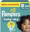 Pampers - Baby Dry - Maat 8 - 204 Stuks 