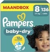 Pampers - Baby Dry - Maat 8 - Maandbox - 136 Stuks