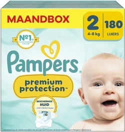 Pampers - Premium Protection - Maat 2 - Maandbox - 180 Stuks Pampers - Premium Protection - Maat 2 - Maandbox - 180 Stuks
