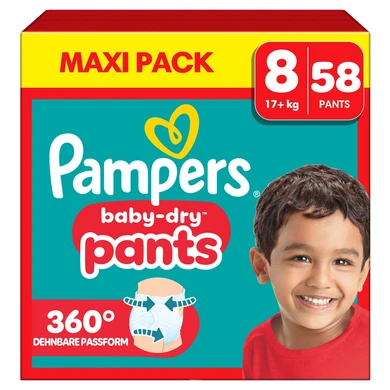 Pampers Baby-Dry Pants maat 8 - 58 luiers Pampers Baby-Dry Pants maat 8 - 58 luiers
