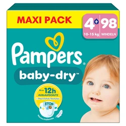 Pampers Baby-Dry maat 4+ - 98 luiers