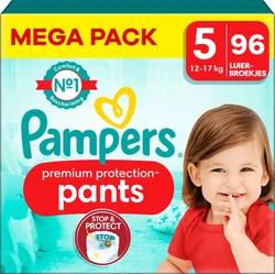 Pampers - Premium Protection Pants - Maat 5 - Mega Pack - 96 stuks Pampers - Premium Protection Pants - Maat 5 - Mega Pack - 96 stuks