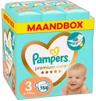 Pampers - Premium Care - Maat 3 - Maandbox - 156 luiers