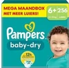 Pampers Baby-Dry luiers - Maat 6+ (14-19KG) - 256 luiers
