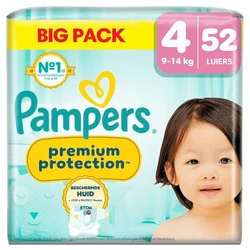 Pampers Premium Protection Maat 4 - 52 Luiers Pampers Premium Protection Maat 4 - 52 Luiers