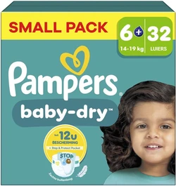 Pampers - Baby Dry - Maat 6+ - Small Pack - 32 Luiers