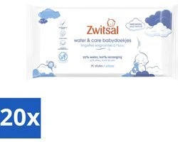Zwitsal Water & Care Babydoekjes - 20x75 doekjes
