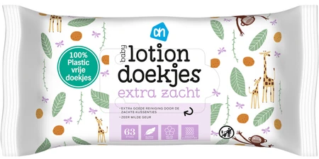 AH Baby lotiondoekjes extra zacht - 63 doekjes AH Baby lotiondoekjes extra zacht - 63 doekjes