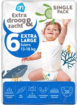 Albert Heijn Extra droog  & zacht luiers maat 6 - 20 luiers