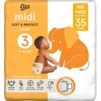 Etos Luiers Soft & Protect maat 3 - 35 luiers Etos Luiers Soft & Protect maat 3 - 35 luiers