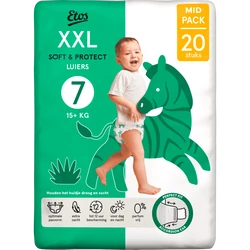 Etos Luiers XXL Maat 7 15+ kg  Mid Pack  20 stuks