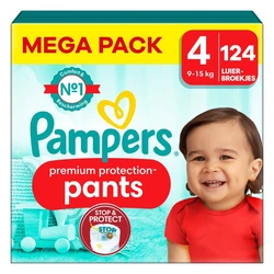 Pampers - Premium Protection Pants - Maat 4 - Mega Pack - 124 stuks