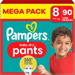 Pampers - Baby Dry Pants - Maat 8 - Mega Pack - 90 luierbroekjes Pampers - Baby Dry Pants - Maat 8 - Mega Pack - 90 luierbroekjes