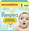 Pampers - Premium Protection - Maat 1 - Maandbox - 208 Stuks - 2-5 kg