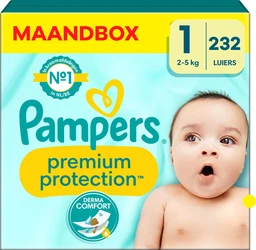 Pampers - Premium Protection - Maat 1 - Maandbox - 232 stuks