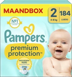 Pampers - Premium Protection - Maat 2 - Maandbox - 184 Stuks