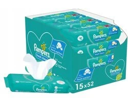 Pampers Fresh Clean Billendoekjes - 15x52ST - 780 doekjes Pampers Fresh Clean Billendoekjes - 15x52ST - 780 doekjes