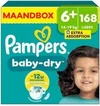 Pampers - Baby Dry - Maat 6+ - Maandbox - 168 luiers