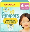 Pampers Premium Protection - Maat 4 (9kg-14kg) - 104 Luiers