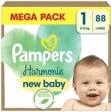Pampers Harmonie Luiers Maat 1 (2-5kg) - 88 stuks