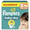 Pampers - Baby Dry - Maat 3 - Maandbox - 196 stuks - 6/10KG